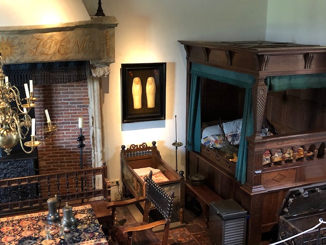 Sleeping sitting up in the Prince's room